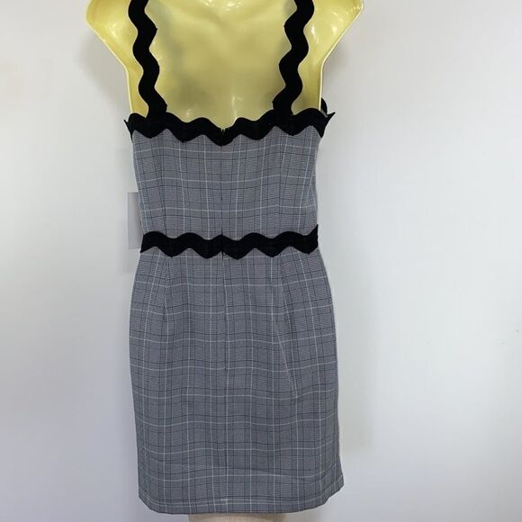 Le Clair De Lune Dress Black Gray Fit & Flare Sun Dress New With Tags~2 - Picture 7 of 8